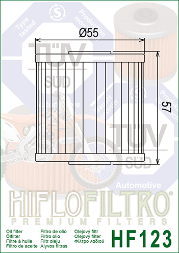 Oil Filter HiFlo HF123