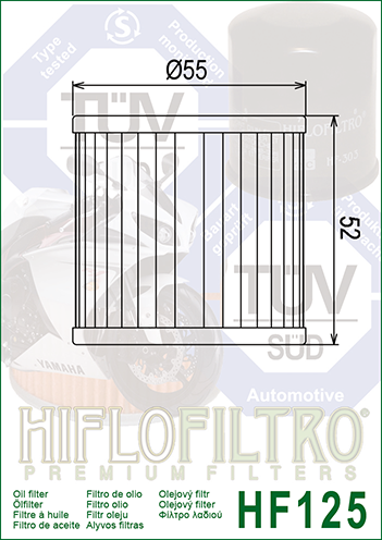 Oil Filter HiFlo HF125