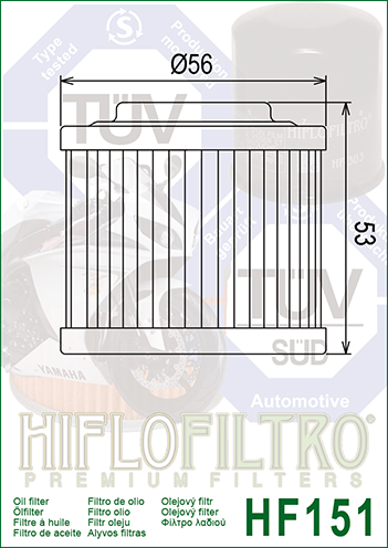 Oil Filter HiFlo HF151