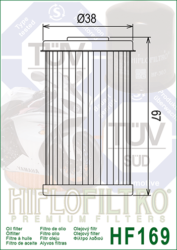 Oil Filter HiFlo HF169