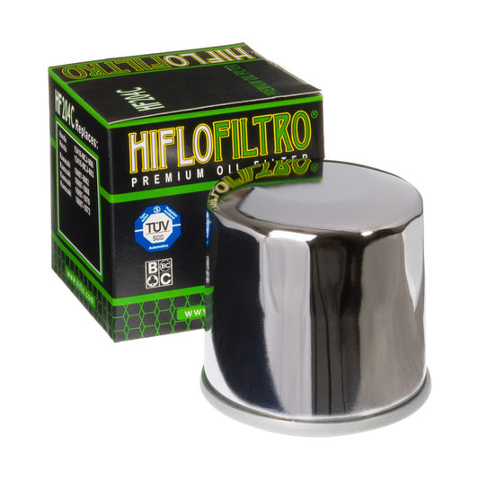 Oil Filter HiFlo HF204C Chrome Finish