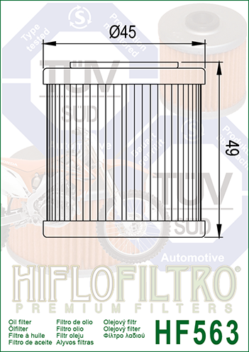 Oil Filter HiFlo HF563