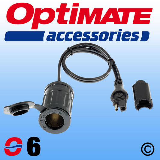 Optimate O6 Cig Socket Lead SAE Weatherproof Connector