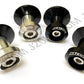 BikeTek Black / Silver M10 10mm 1.5 Pitch Motorcycle Bike Paddock Stand Swing Arm Bobbins