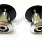 BikeTek Black / Silver M10 10mm 1.5 Pitch Motorcycle Bike Paddock Stand Swing Arm Bobbins