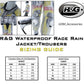 R&G Waterproof Race Rain Trousers suitable for track use S / M / L / XL / XXL (2XL)