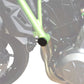 Pyramid Frame End Caps Matte Black for Kawasaki Ninja 650 / R 17-  Z650 17-