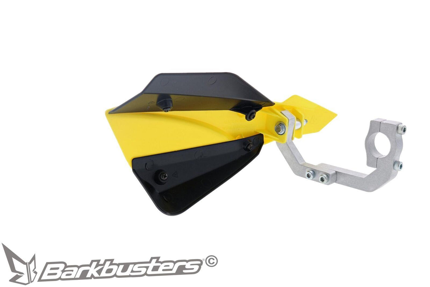 BarkBusters SABRE MX Enduro Handguards Yellow / Black Single Point Clamp Mount