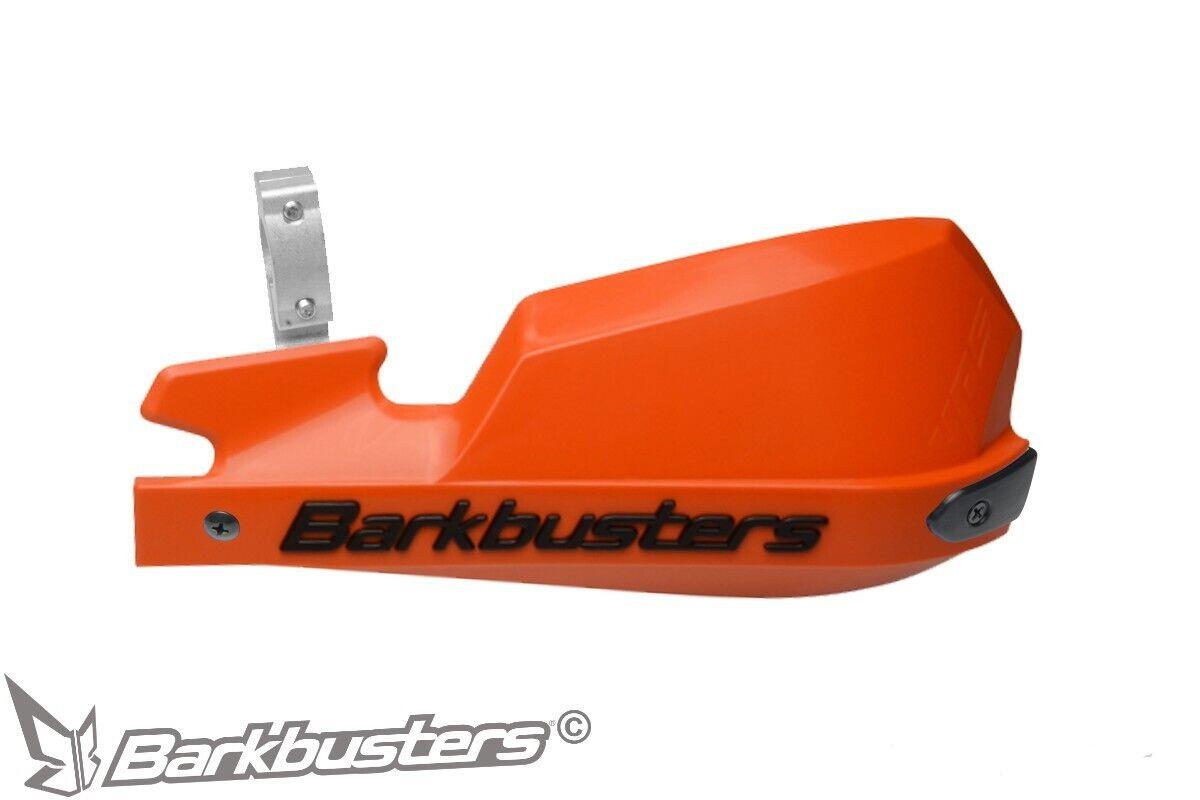 BarkBusters VPS MotoCross Handguards Kit Pair in Orange Single Point Clamp Mount