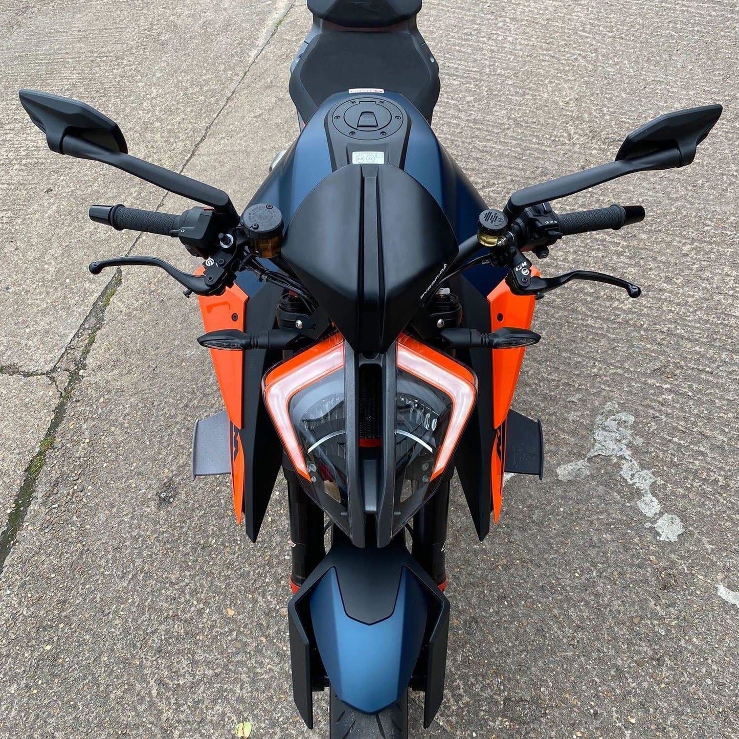 Pyramid Fly Screen Matte Black for KTM 1290 Superduke R 17- / RR 21- / R EVO 22