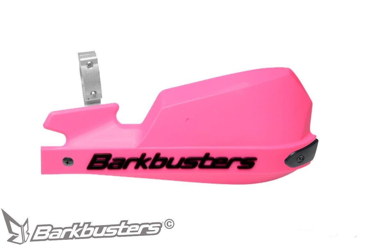 BarkBusters VPS MotoCross Handguards Kit Pair in Pink Single Point Clamp Mount