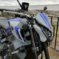 Pyramid Fly Screen Icon Blue Colours for Yamaha MT-09 2021-2023