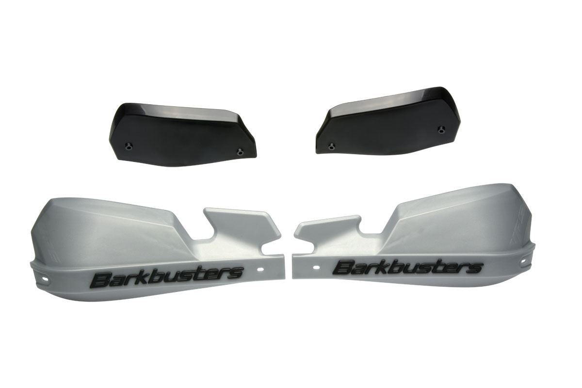 BarkBusters VPS Plastic Hand Guards Only Pair in Silver / Grey