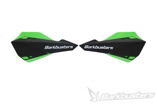 BarkBusters SABRE MX Enduro Handguards Black / Green Single Point Clamp Mount