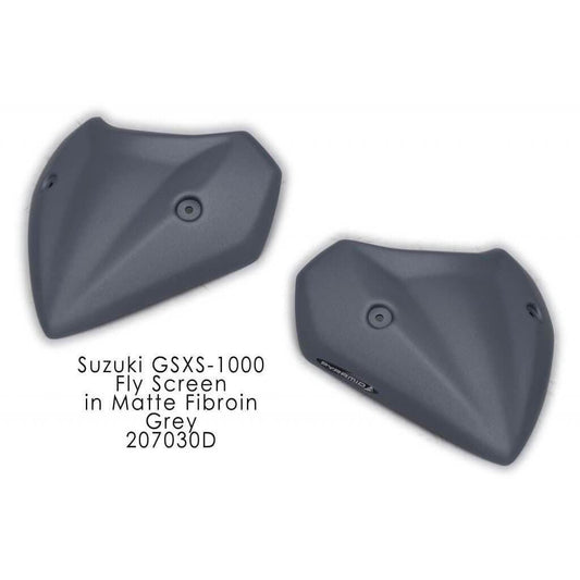 Pyramid Fly Screen Matte Fibroin Grey for Suzuki GSX-S 1000 2015-