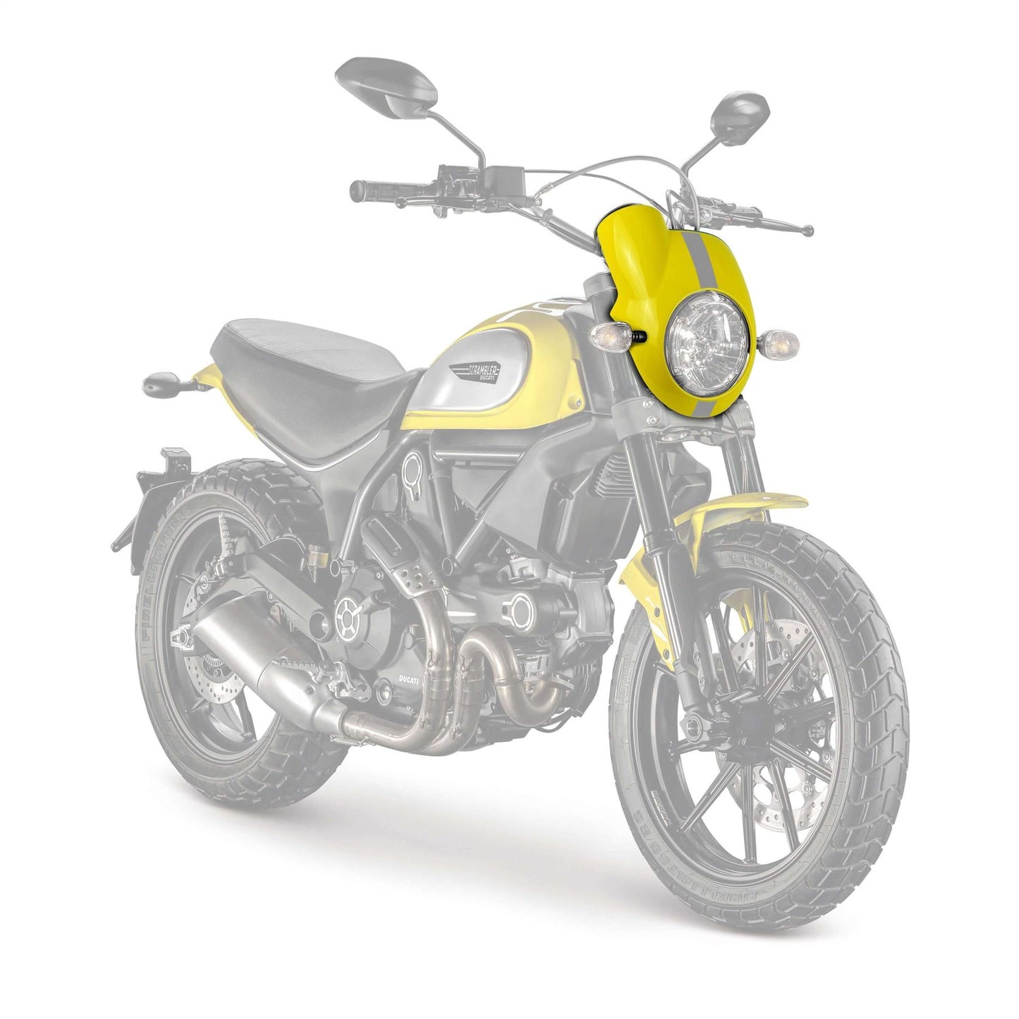 Pyramid Nose Fairing Gloss '62 Yellow for Ducati Scrambler Icon 2015-