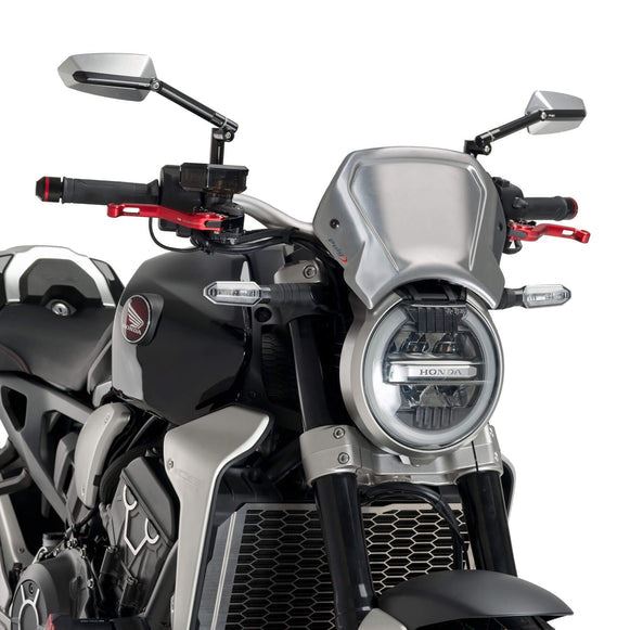 Puig Fly Screen | (Aluminium) Silver | Honda CB1000R 18-20 / CB650R 19-22