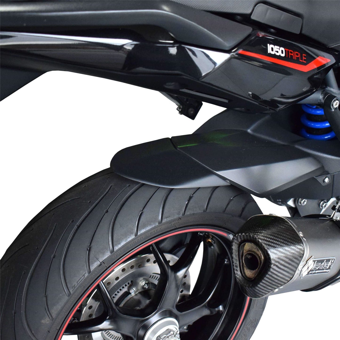 Pyramid Hugger Extension Matte Black for Triumph Tiger 1050 Sport 2013-