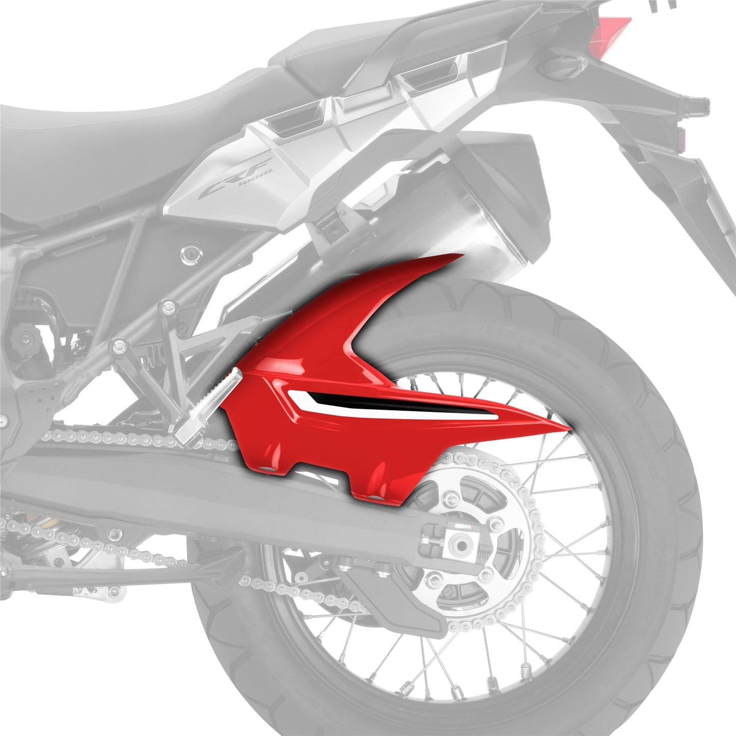 Pyramid Hugger Red for Honda CRF 1000 L Africa Twin 15-19 / Adv Sports 18-19