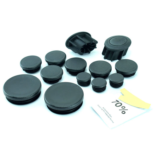 Pyramid Frame End Caps Matte Black for BMW R1200 R / RS 15-18 R1250 R / RS 19-