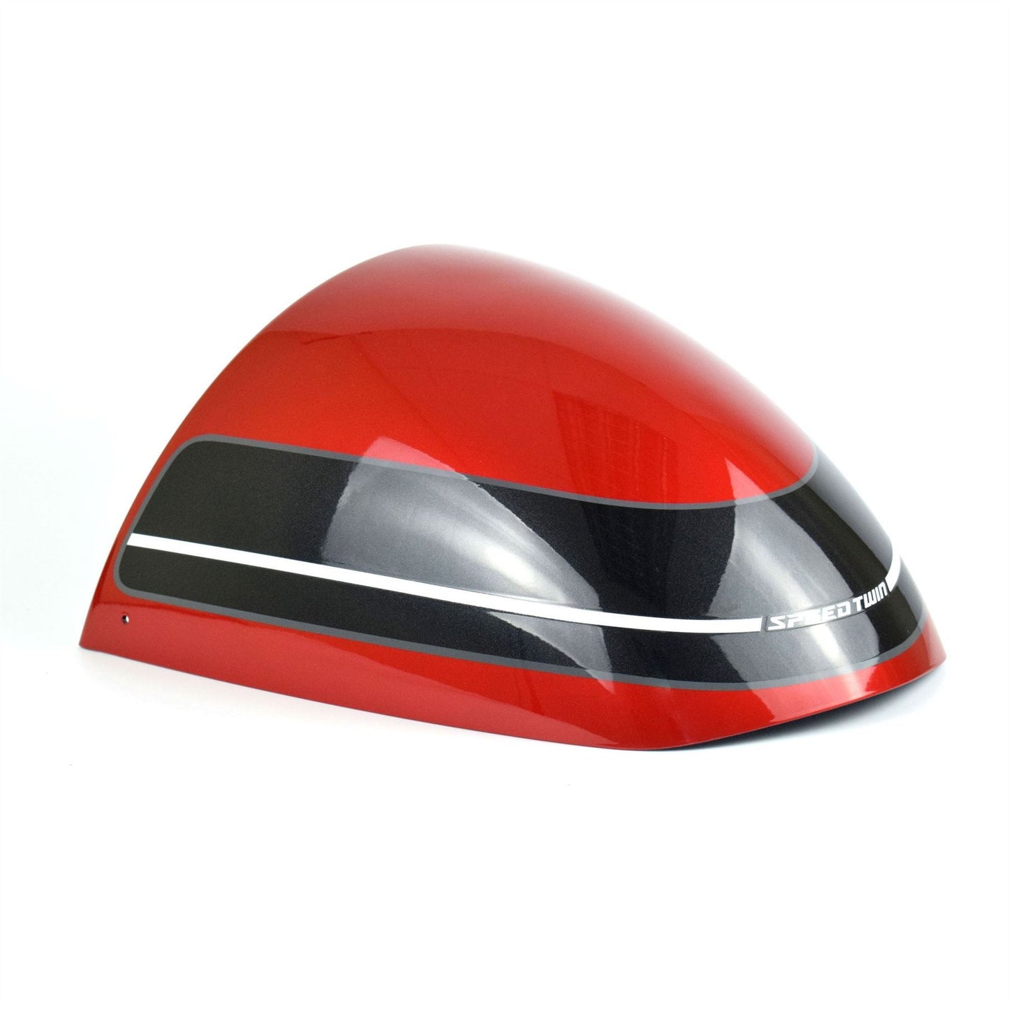 Pyramid Seat Cowl Korosi Red & Storm Grey for Triumph Speed Twin 2019 - 2022