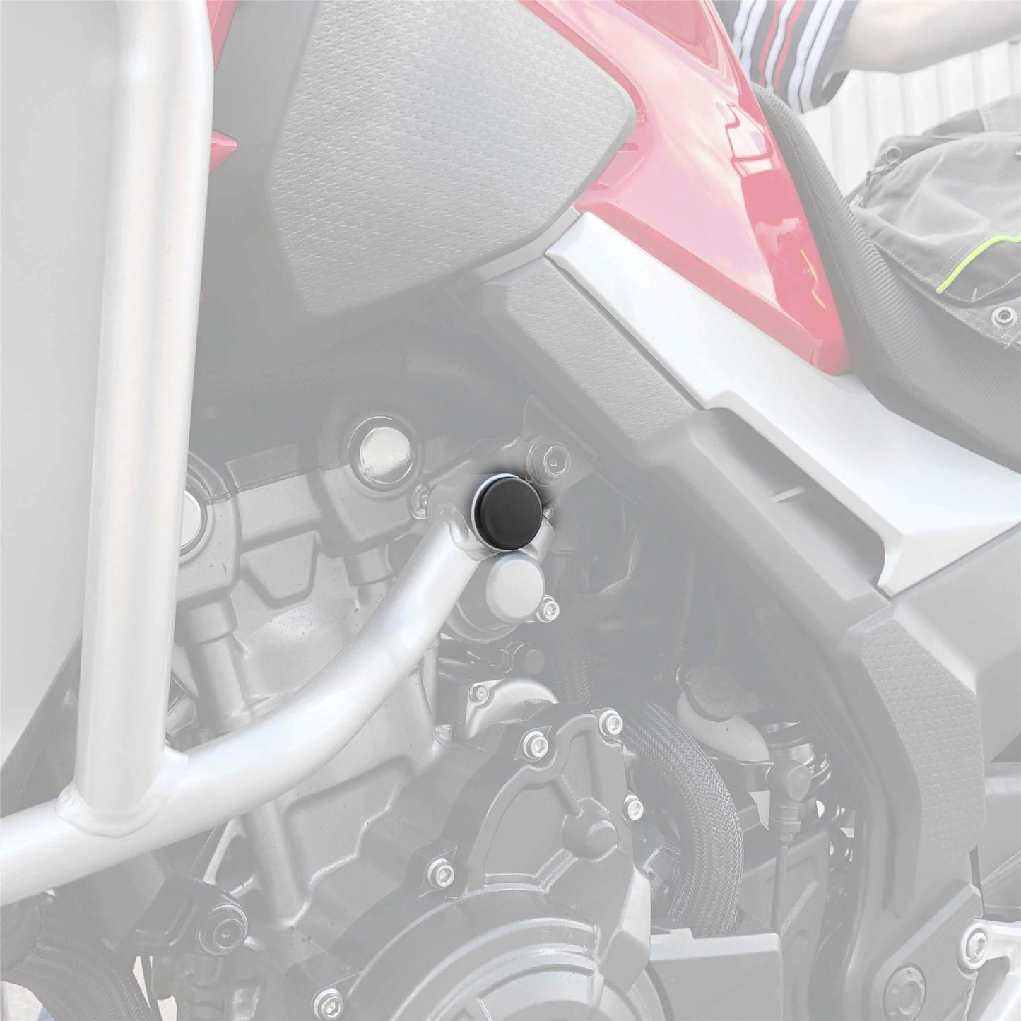 Pyramid Frame End Caps Matte Black for Honda CB 500 X 2019-