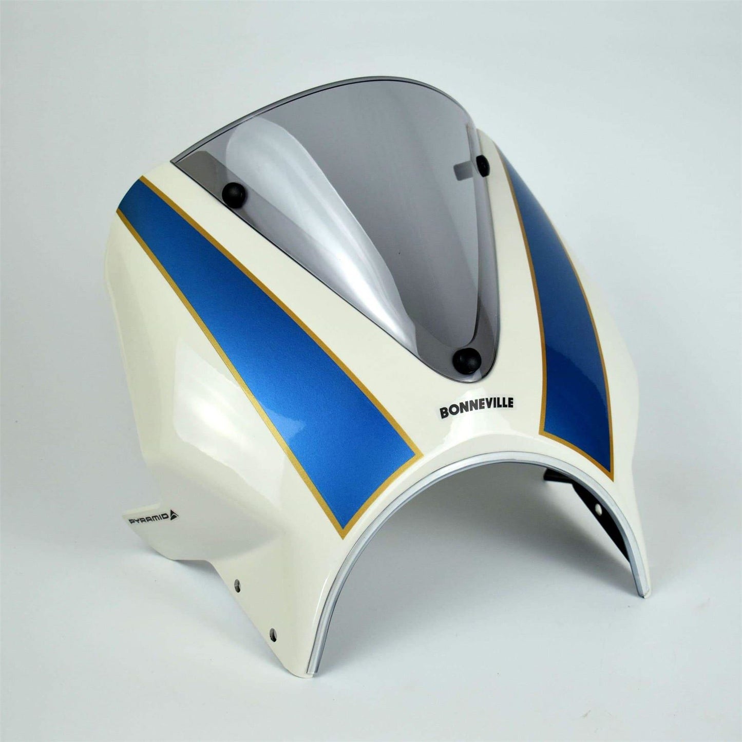 Pyramid Fly Screen Fusion White / Aegean Blue Triumph Bonneville T100 / T120 16-