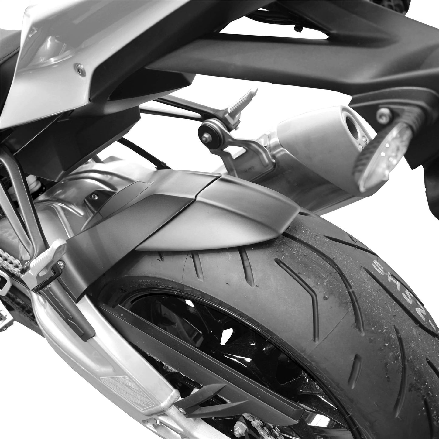 Pyramid Hugger Extension Matte Black for BMW S1000 R 2009-2020 / RR 2009-2018