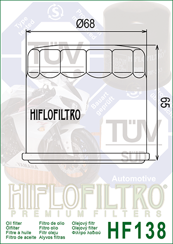 Oil Filter HiFlo HF138