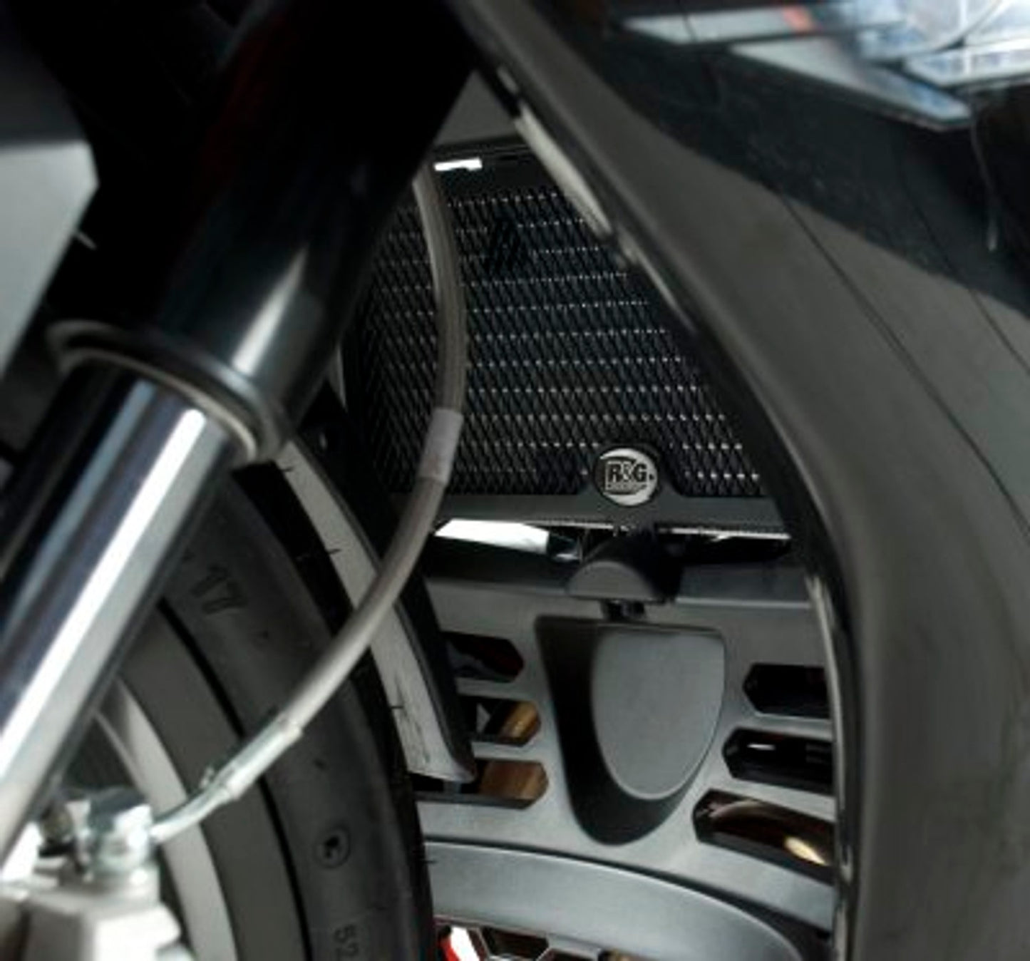 R&G Radiator Guard Black for Aprilia RS4 125 2011 - 2018