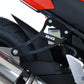 R&G Exhaust Hanger & Footrest Blank Plate Black for Honda CBR300R 2014 - 2020