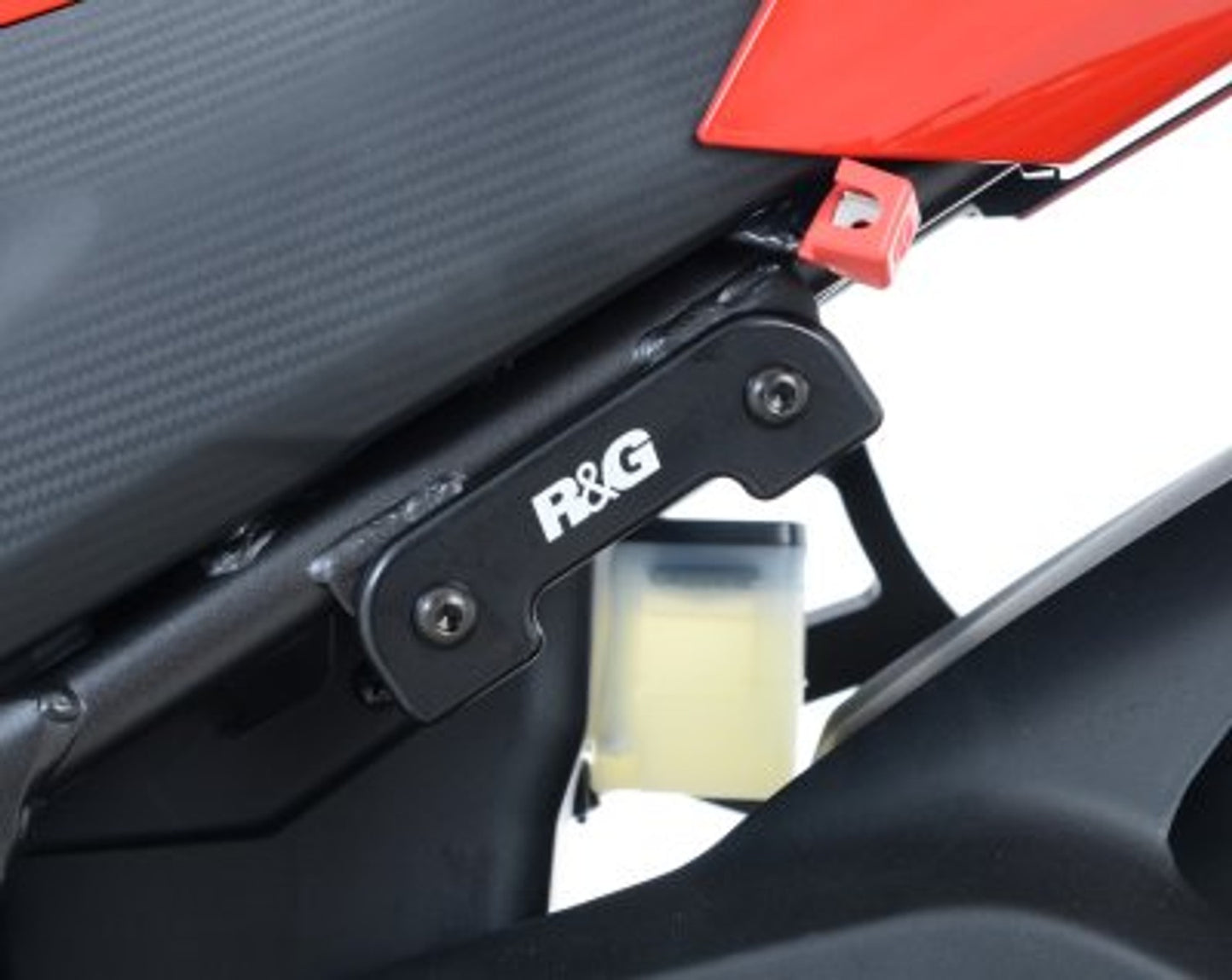 R&G Exhaust Hanger & Footrest Blank Plate Black for Honda CBR300R 2014 - 2020