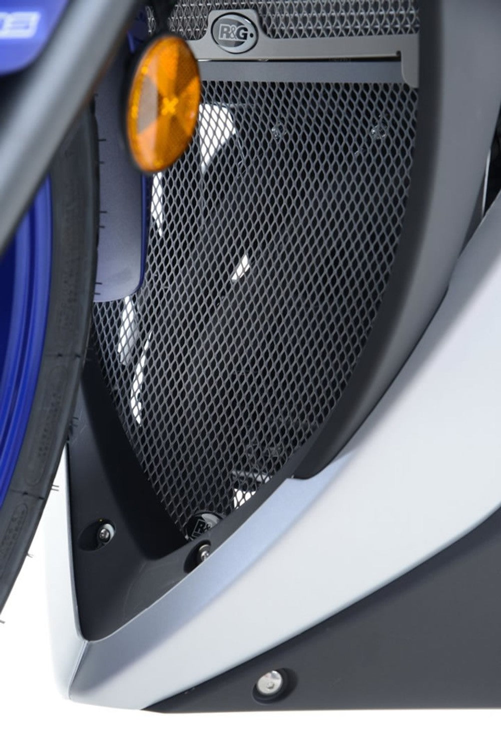 R&G Downpipe Grille Dark Blue for Yamaha YZF-R3 2015 - 2018 / YZF-R25 2014 - 2018