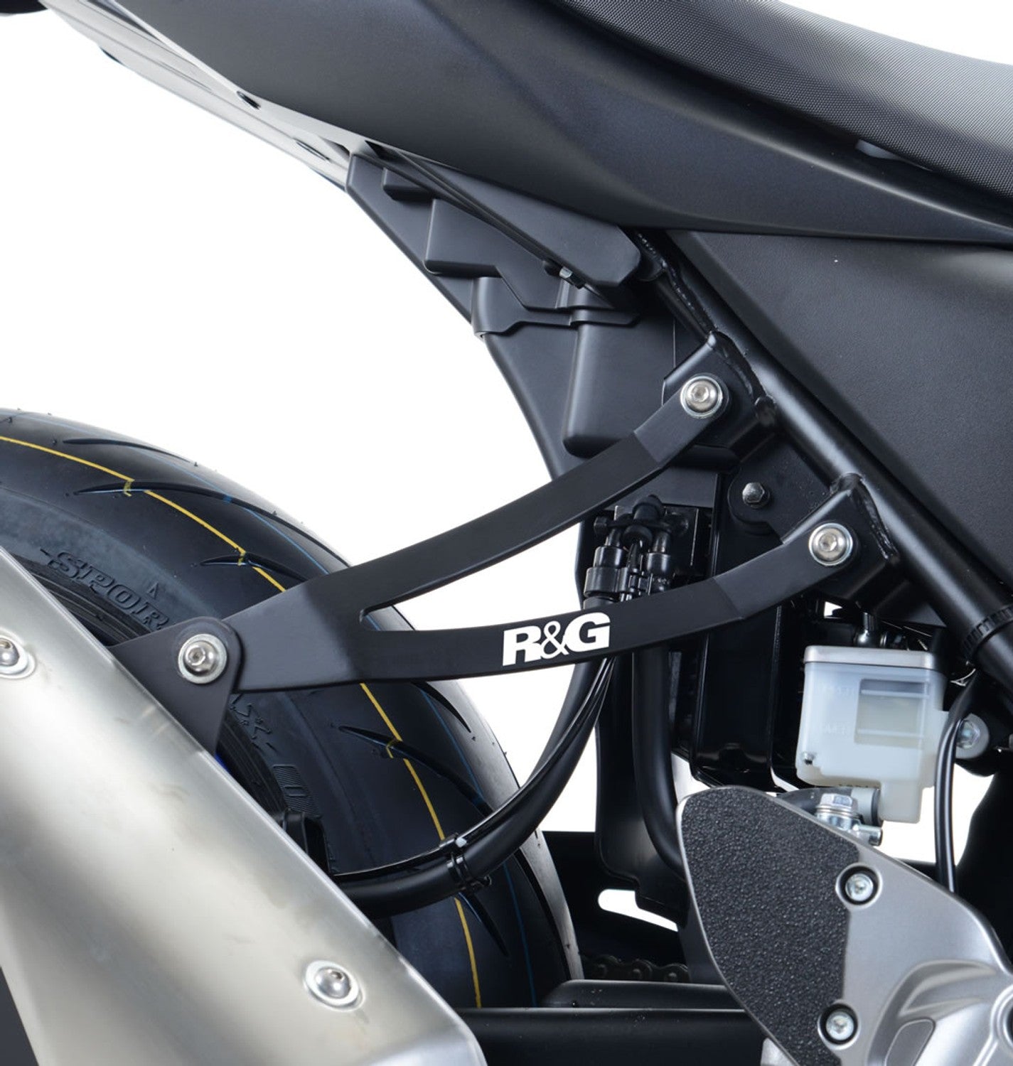 R&G Exhaust Hanger & Footrest Blanking Plate for Suzuki SV650 2016-2019 / X 2018-2019