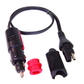 Optimate O2 Cig DIN Plug Lead SAE Weatherproof Connector for Motorcycle or Car