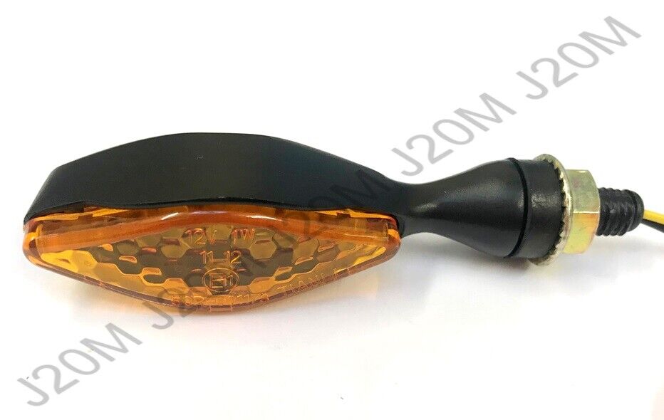 R&G NEW Micro LED Mini Indicators Amber & Clear Lens Motorcycle Motorbike 8mm