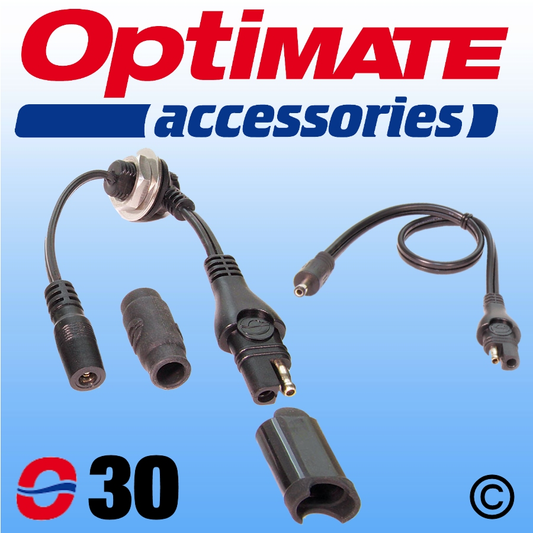 Optimate O30 Tank Bag or Hard Case Weatherproof Power Entry Cable Set