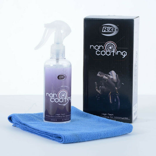 R&G GLEAM Nano Coating Motorcycle Cleaner 200ml with microfibre cloth