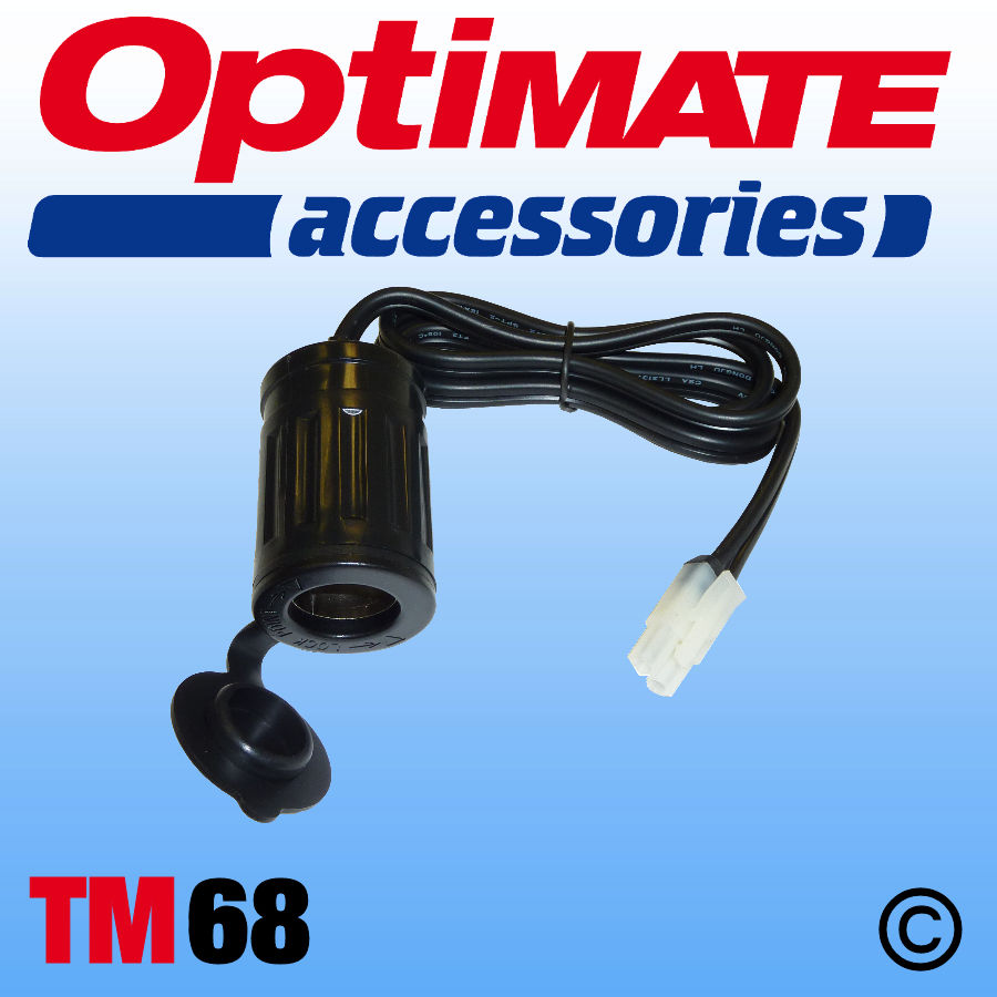 Optimate Accumate TM68 Cig Socket Lead Weatherproof Connector