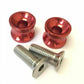 Bike It Red M10 10mm 1.5 Pitch Motorcycle Bike Paddock Stand Swing Arm Bobbins