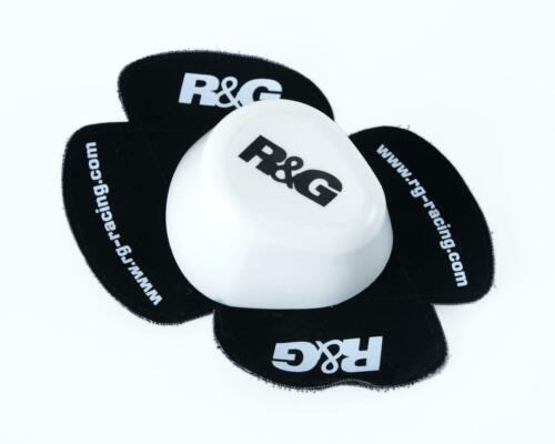 R&G Motorcycle Aero Knee Sliders Pair Track Day Black / White / Orange / Yellow / Wet / Factory Compound