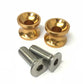 Bike It Gold M8 8mm 1.25 Pitch Motorcycle Bike Paddock Stand Swing Arm Bobbins