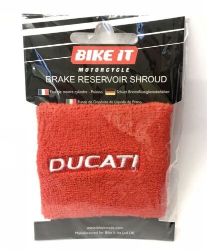 Bike It Motorcycle Brake Reservoir Protector Shroud Red Ducati